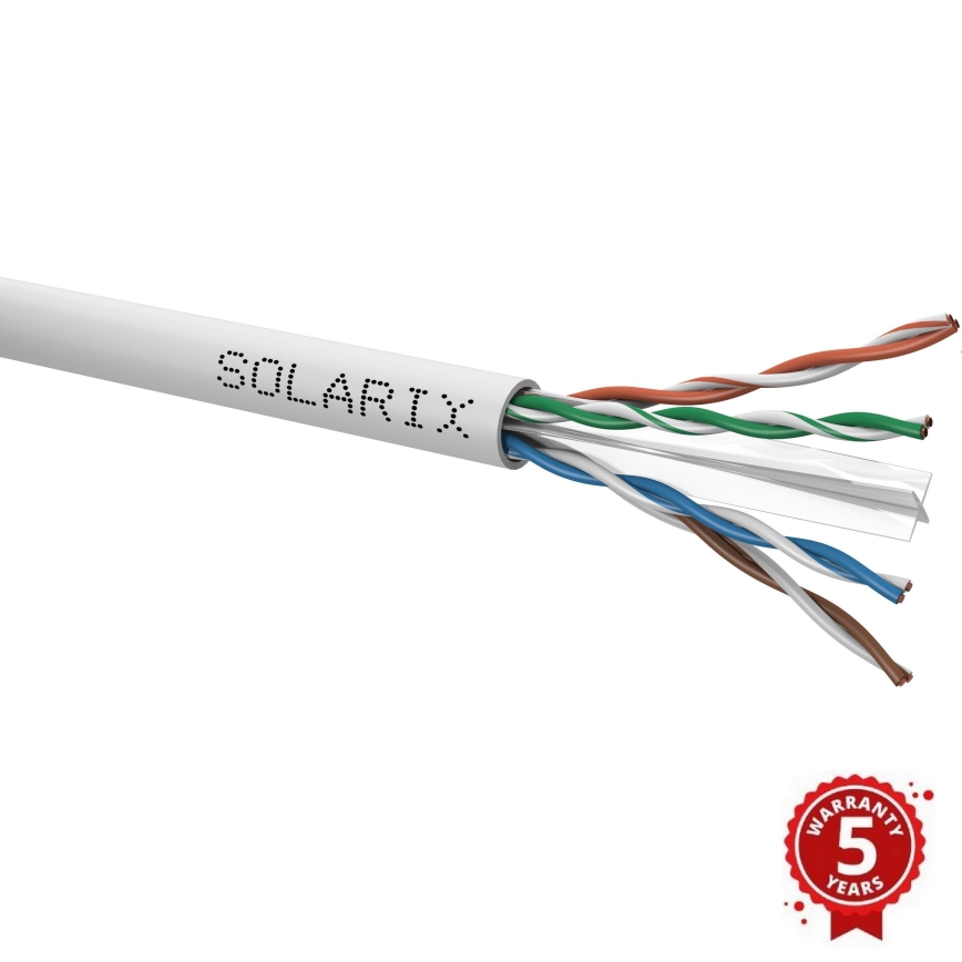 Solarix - Instalační kabel CAT6 UTP PVC Eca 100m